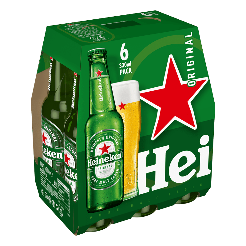 Heineken Original Lager – Sixpack