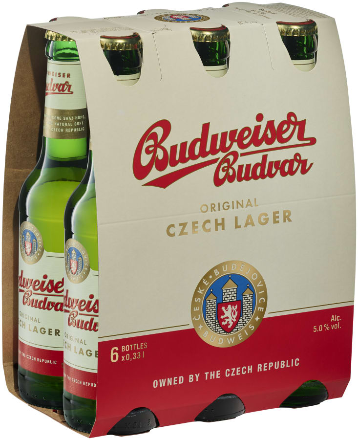 Budweiser Budvar Premium Lager – Sixpack