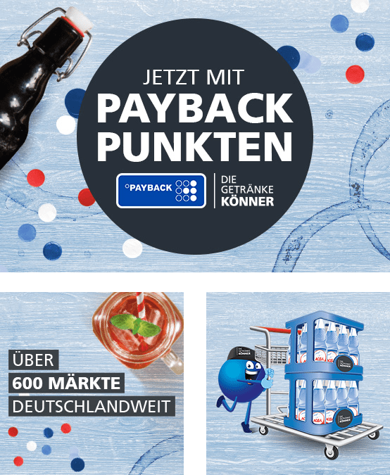 Jetzt mit Payback punkten in über 600 Märkten Deutschlandweit