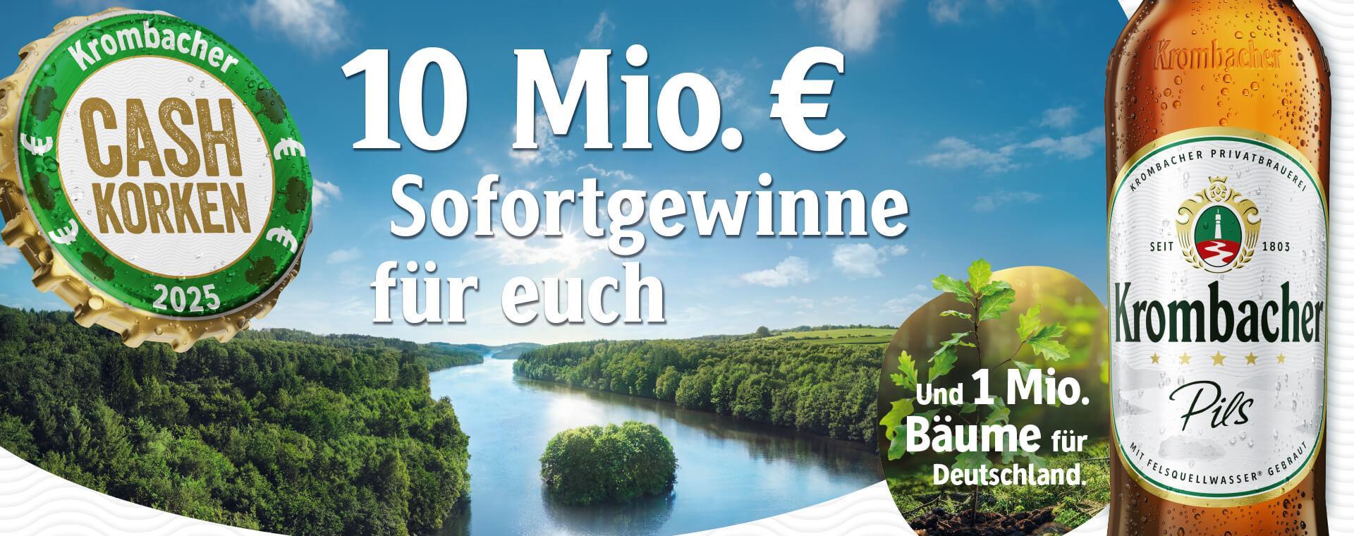 Krombacher CASH-Korken Aktion 2025