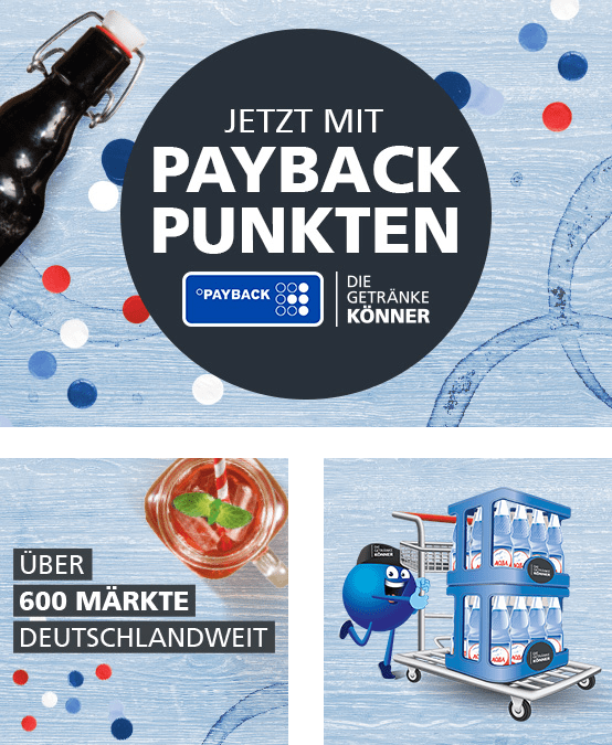 DIE GETRÄNKEKÖNNER – Jetzt mit PAYBACK punkten!