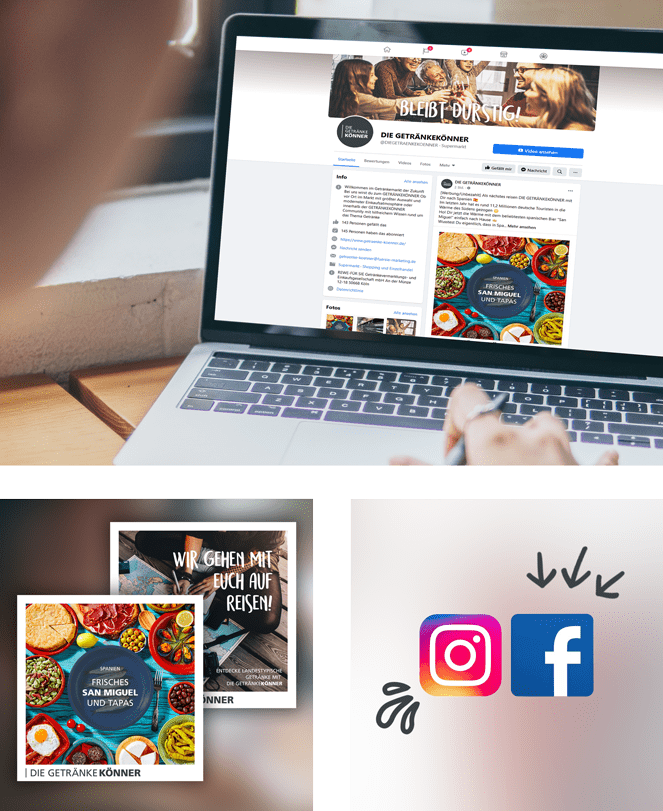 DIE GETRÄNKEKÖNNER jetzt auch auf Social Media